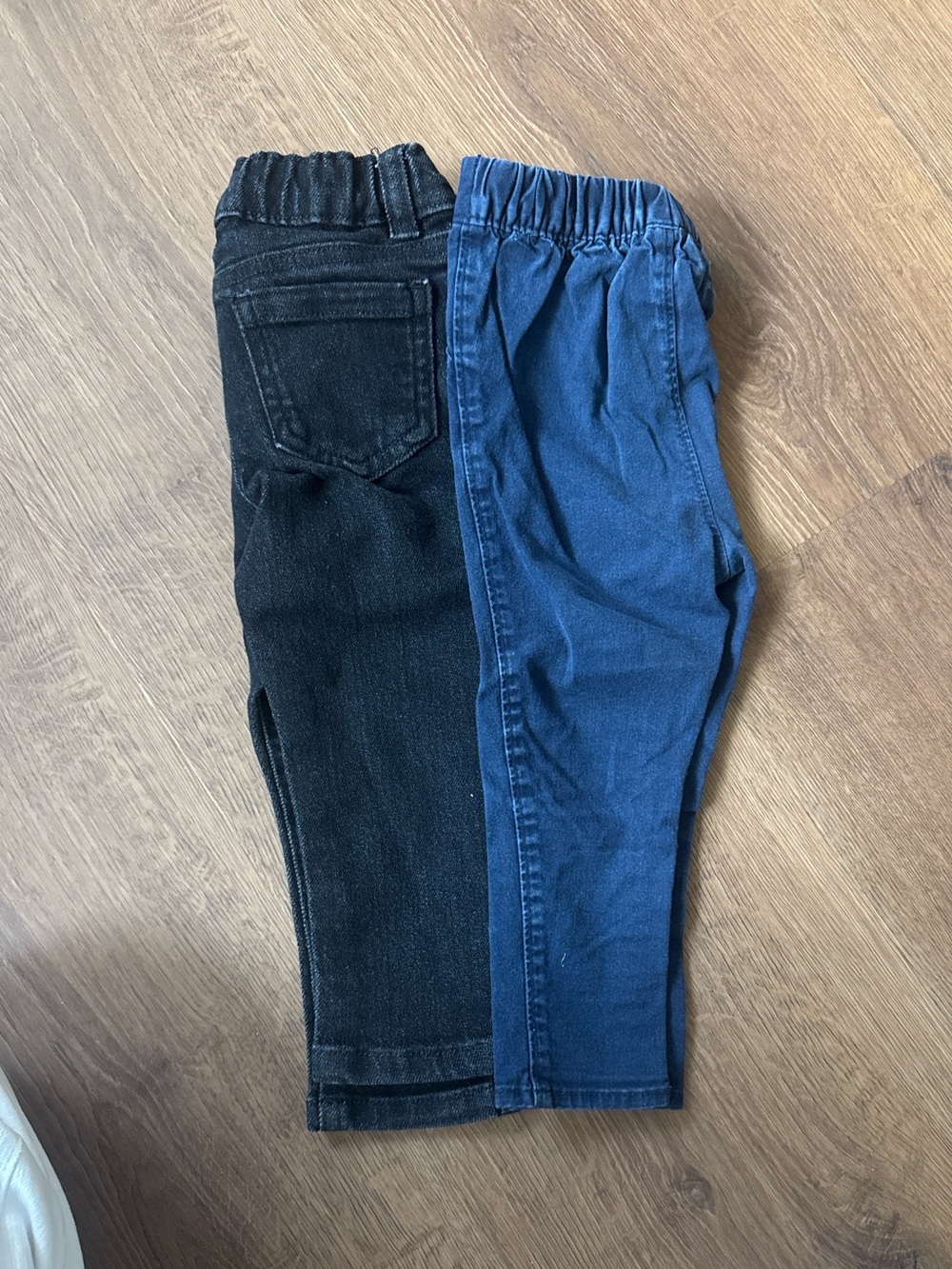 Toddler Blue & Black Jeans 2-Pair Set